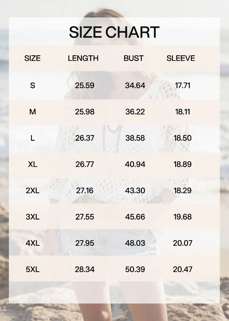 Casual Knit Hollow-Out 3/4 Batwing Sleeve Lightweight Summer Sweater - Image 18
