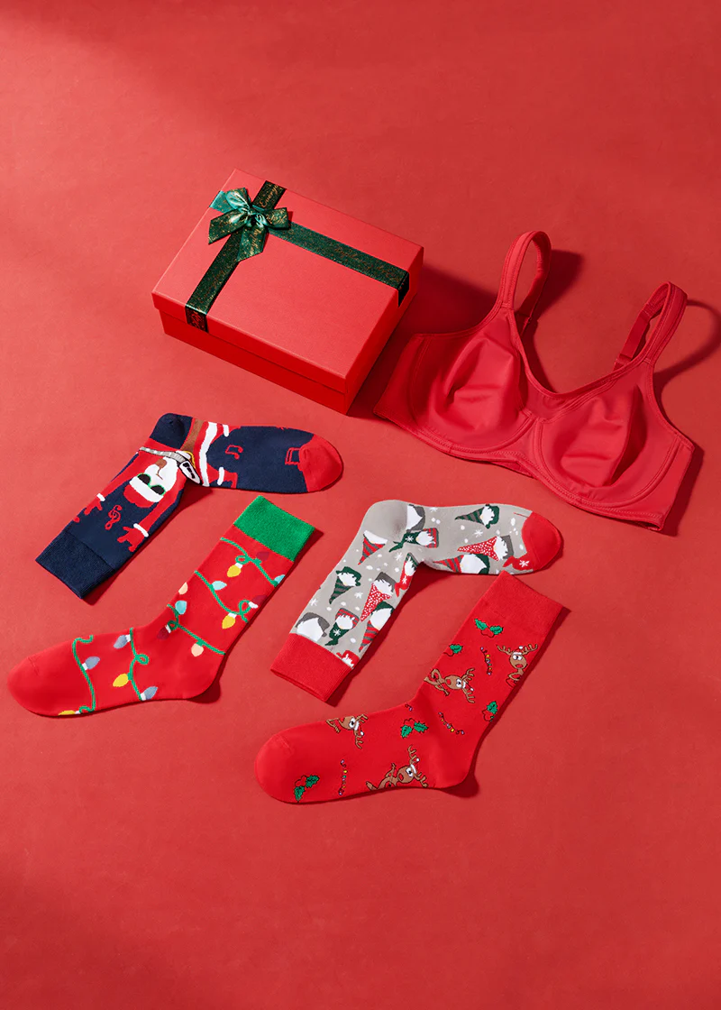 (Xmas Gift Box) Mesh Minimizer Bra - Image 3