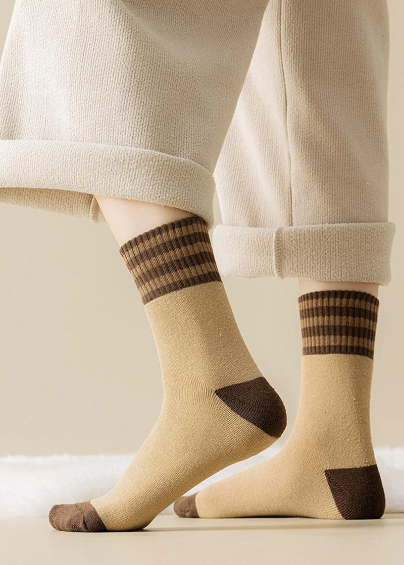 Cozy Plush Loop Lining Crew Socks - Image 5
