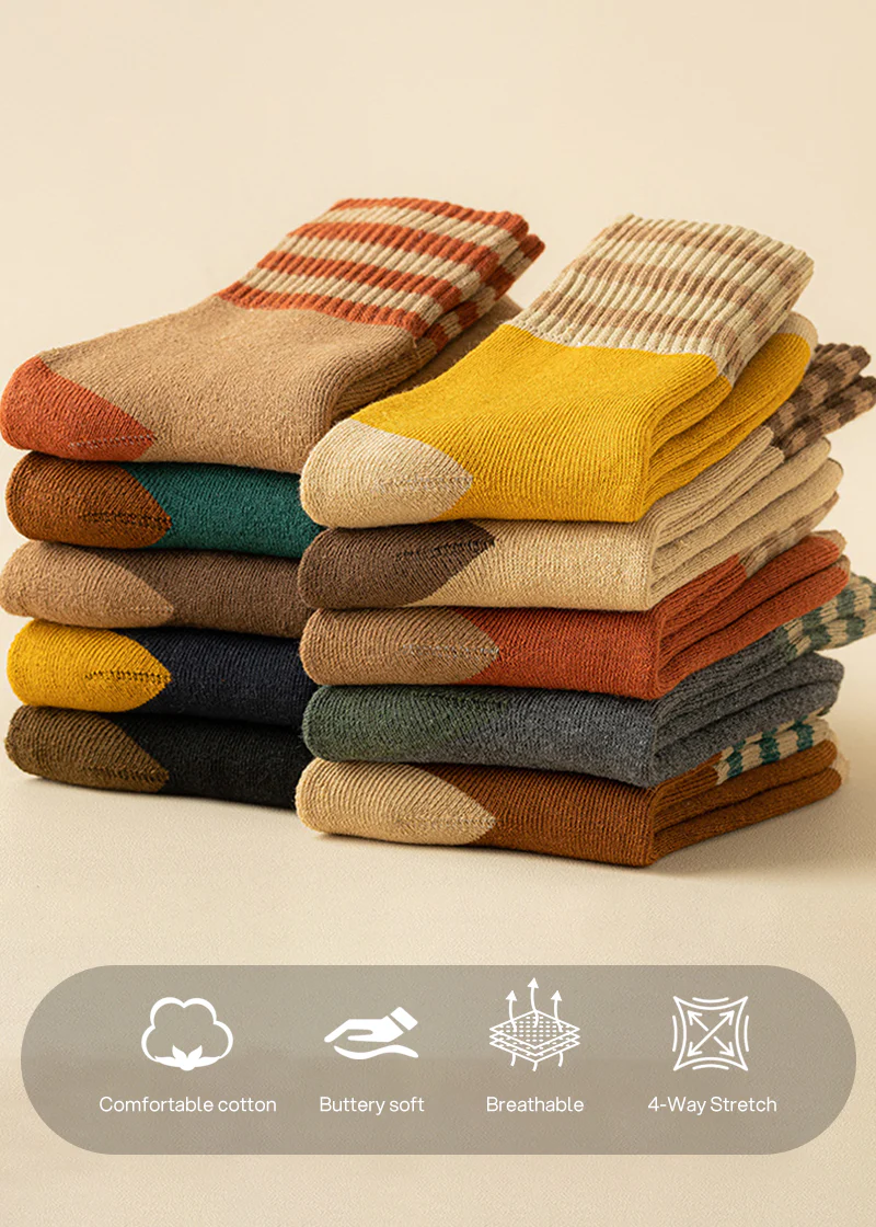 Cozy Plush Loop Lining Crew Socks - Image 7