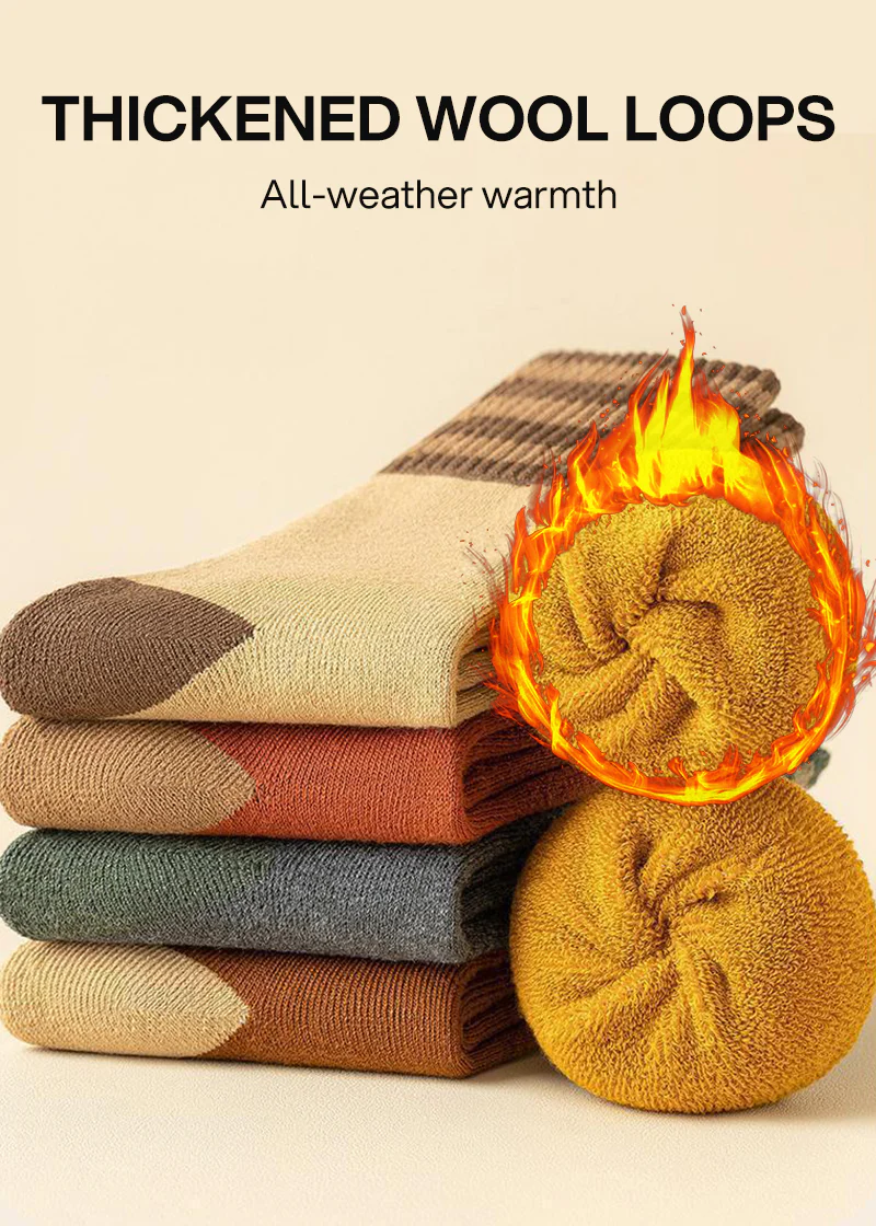 Cozy Plush Loop Lining Crew Socks - Image 8
