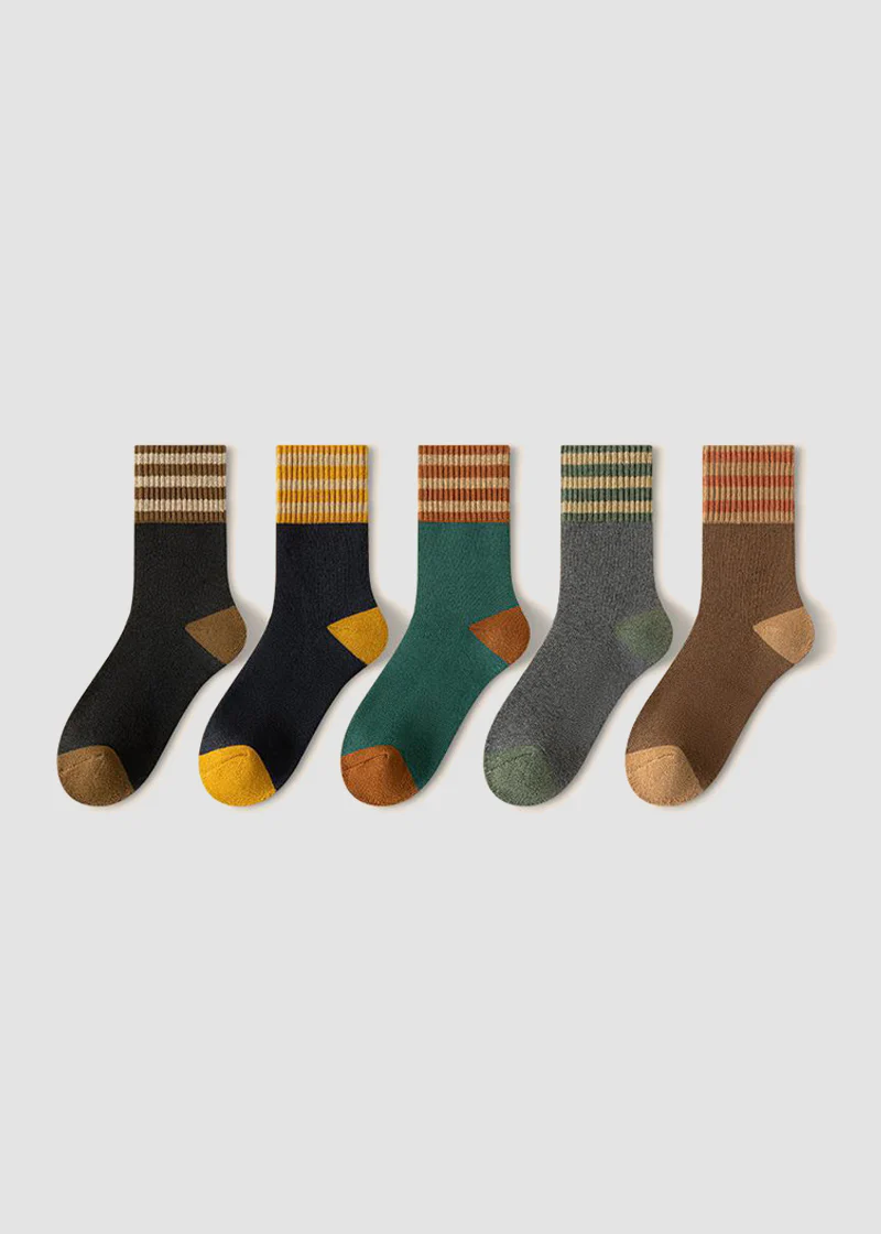 Cozy Plush Loop Lining Crew Socks - Image 9