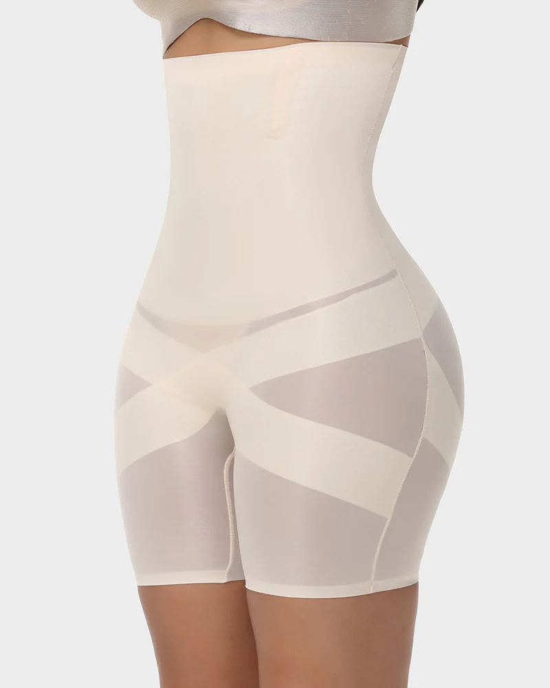 CrossSculpt High Waist Tummy Control Shaping Shorts - Image 3