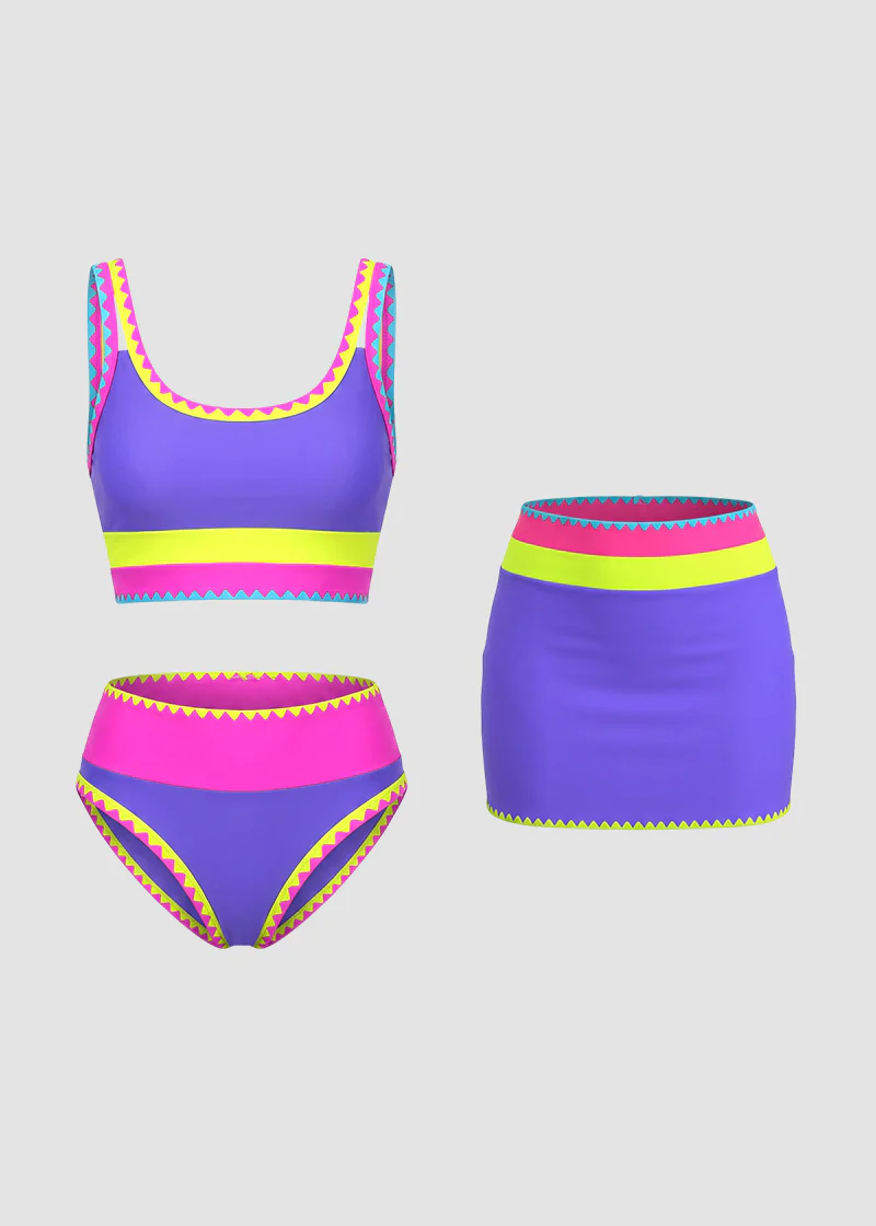 Dopamine Sporty 3 Piece Bikini Sets - Image 27