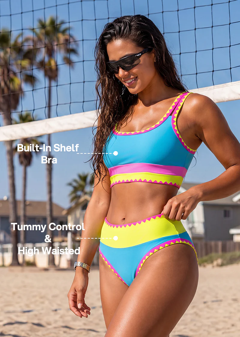 Dopamine Sporty 3 Piece Bikini Sets - Image 4