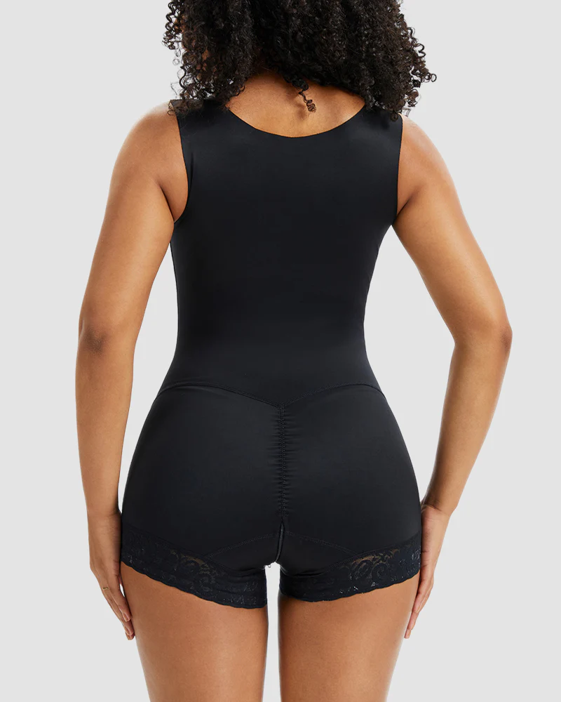 PowerMesh Double-Layer Tummy Control Bodysuit Shapewear - Image 5