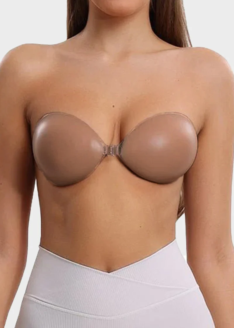 Front Closure Silicone Self-Adhesive Invisible Bra (2 pairs) - Image 3
