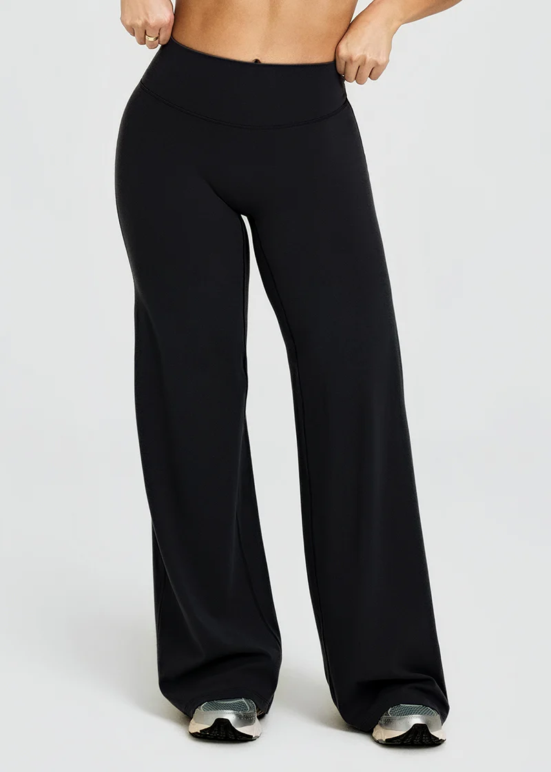 High-Waisted Wide-Leg Yoga Lounge Pants - Image 5