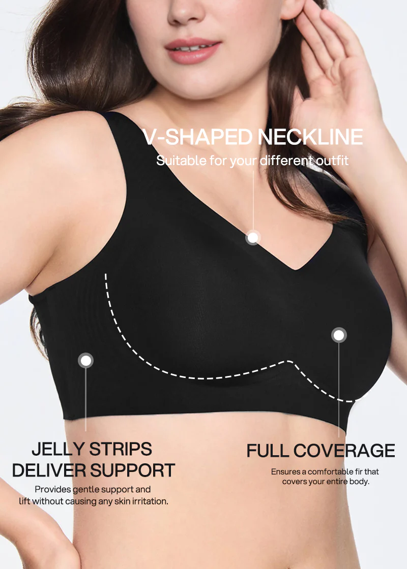 Lifting Wire-Free Antibacterial Jelly Bra - Image 5