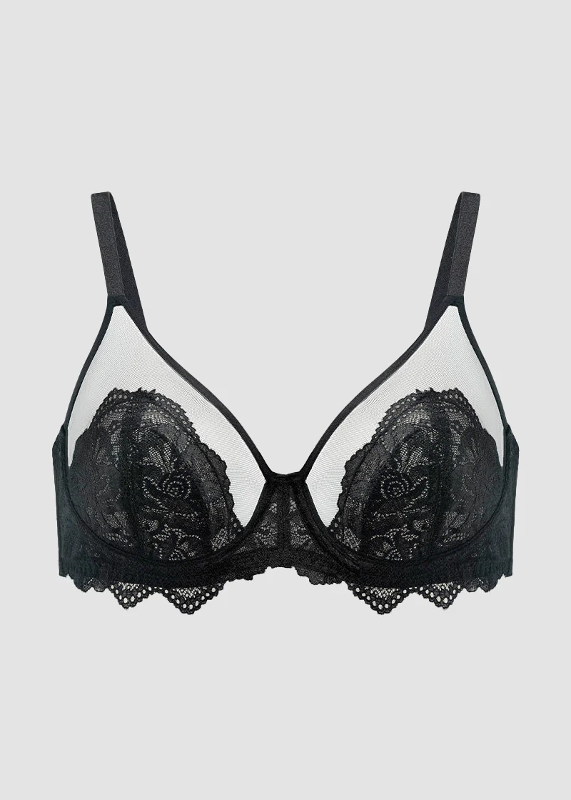 Full Coverage Lace Minimizer Bra - Image 9