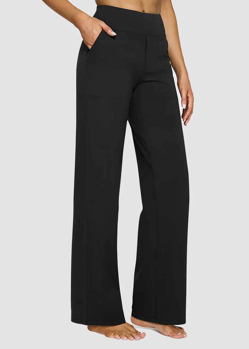 Women's Loose High-Waist Stretch Bootcut Work Leggings - Image 12