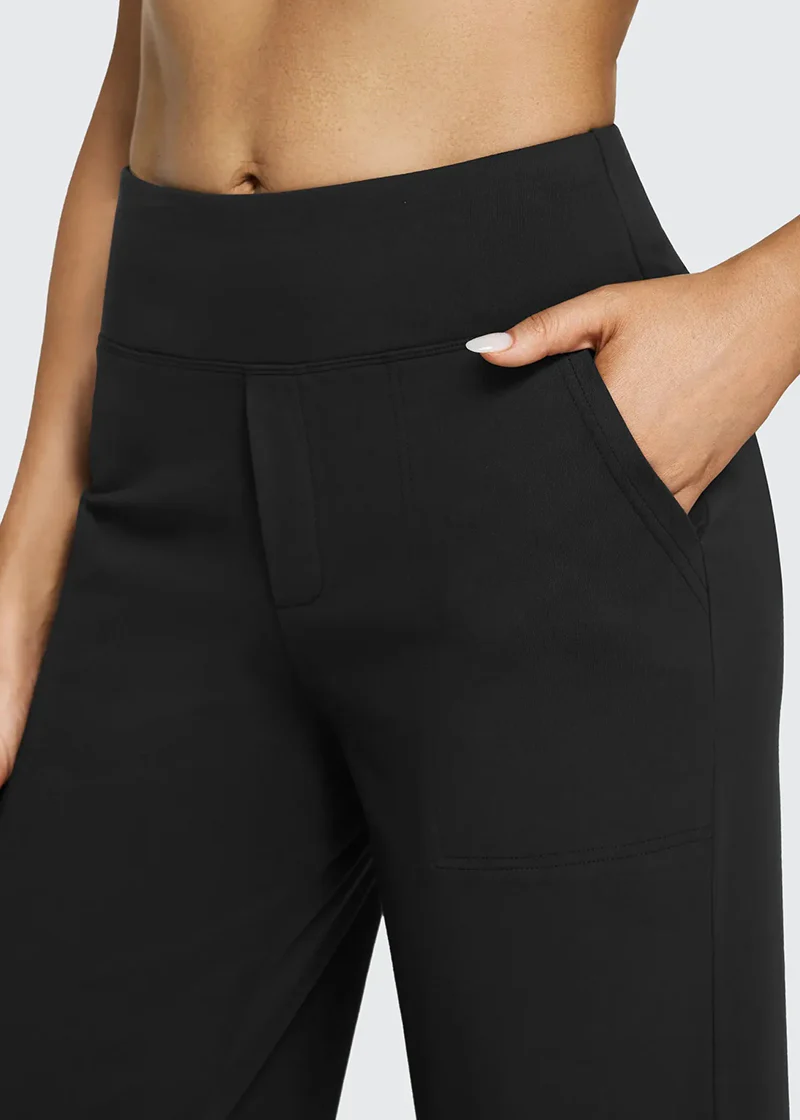 Women's Loose High-Waist Stretch Bootcut Work Leggings - Image 13