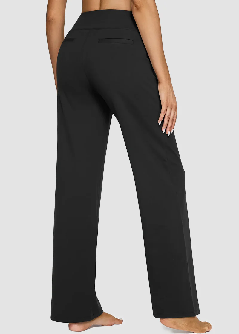 Women's Loose High-Waist Stretch Bootcut Work Leggings - Image 15