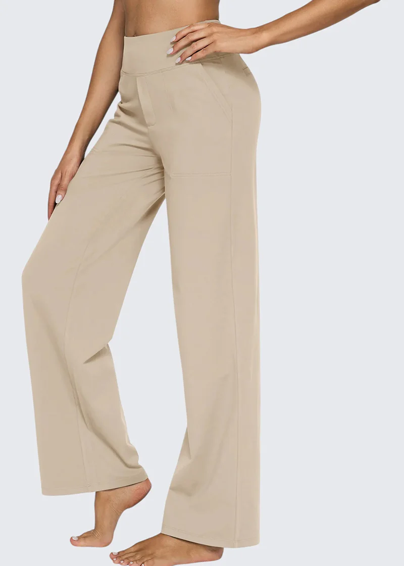 Women's Loose High-Waist Stretch Bootcut Work Leggings - Image 2