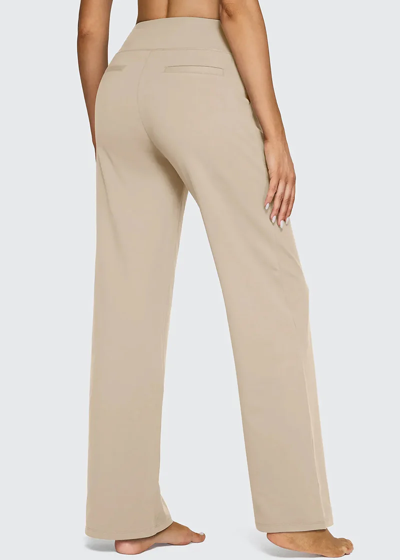 Women's Loose High-Waist Stretch Bootcut Work Leggings - Image 3