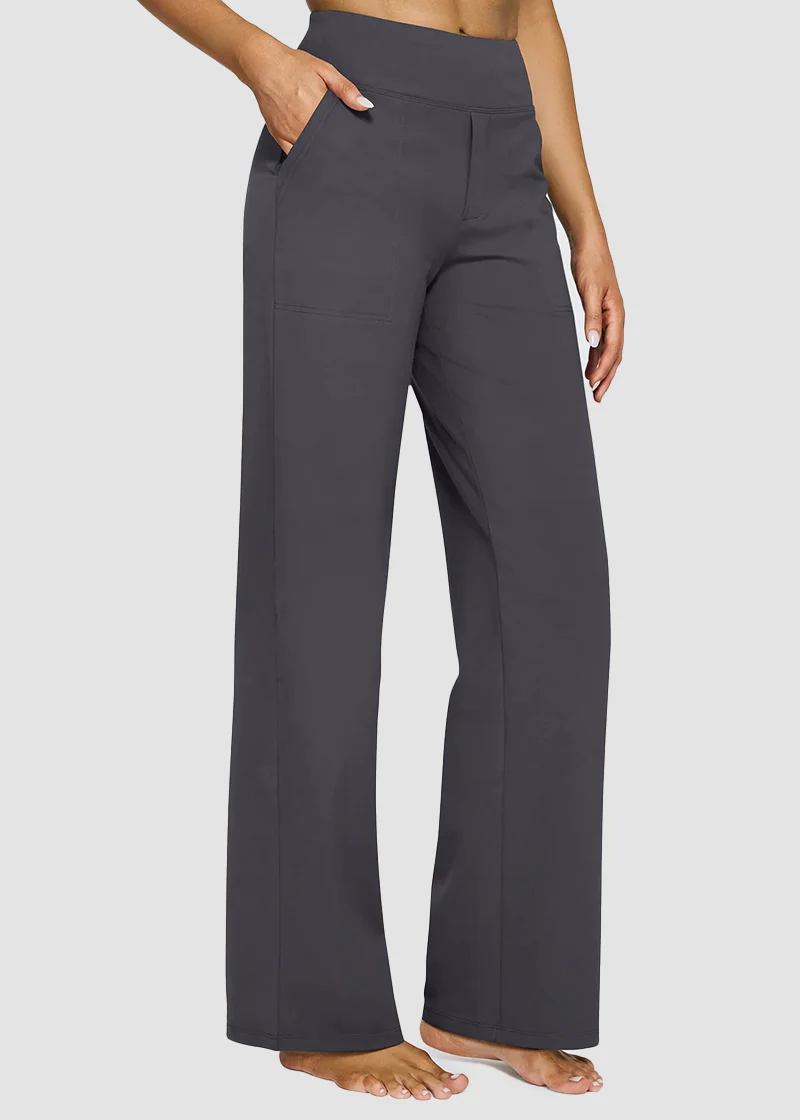 Women's Loose High-Waist Stretch Bootcut Work Leggings - Image 7