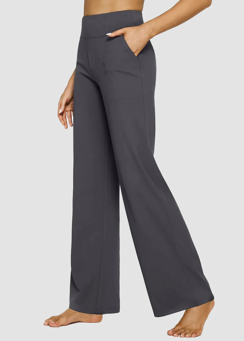 Women's Loose High-Waist Stretch Bootcut Work Leggings - Image 8