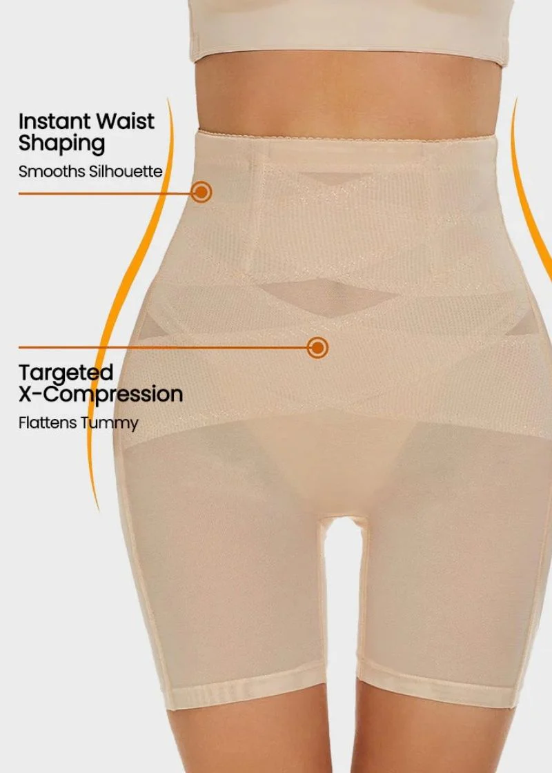Mesh High Waist Shapewear Shorts - Image 13