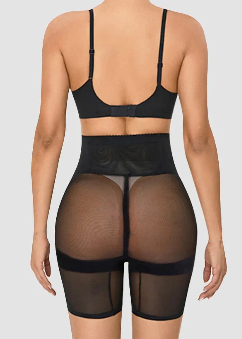 Mesh High Waist Shapewear Shorts - Image 4