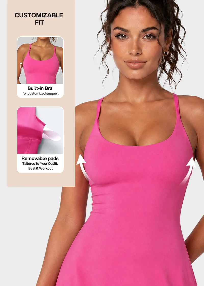 Plush Backless Active Dress – Easy Peezy - Image 4