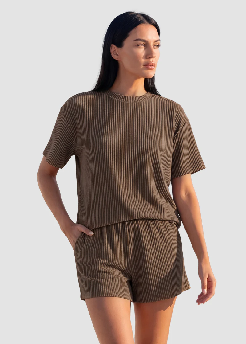 Ribbed Summer Lounge Two-Piece Set - Image 13