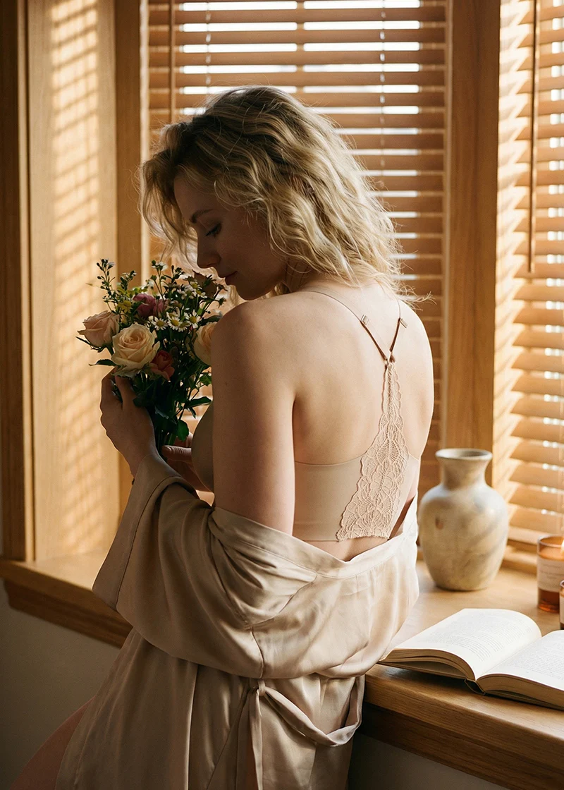 Seamless Backless Lace Bralette - Image 15