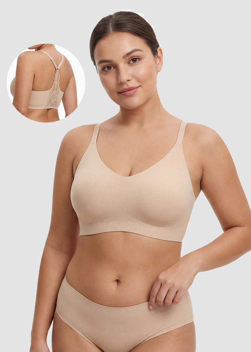 Seamless Backless Lace Bralette - Image 4