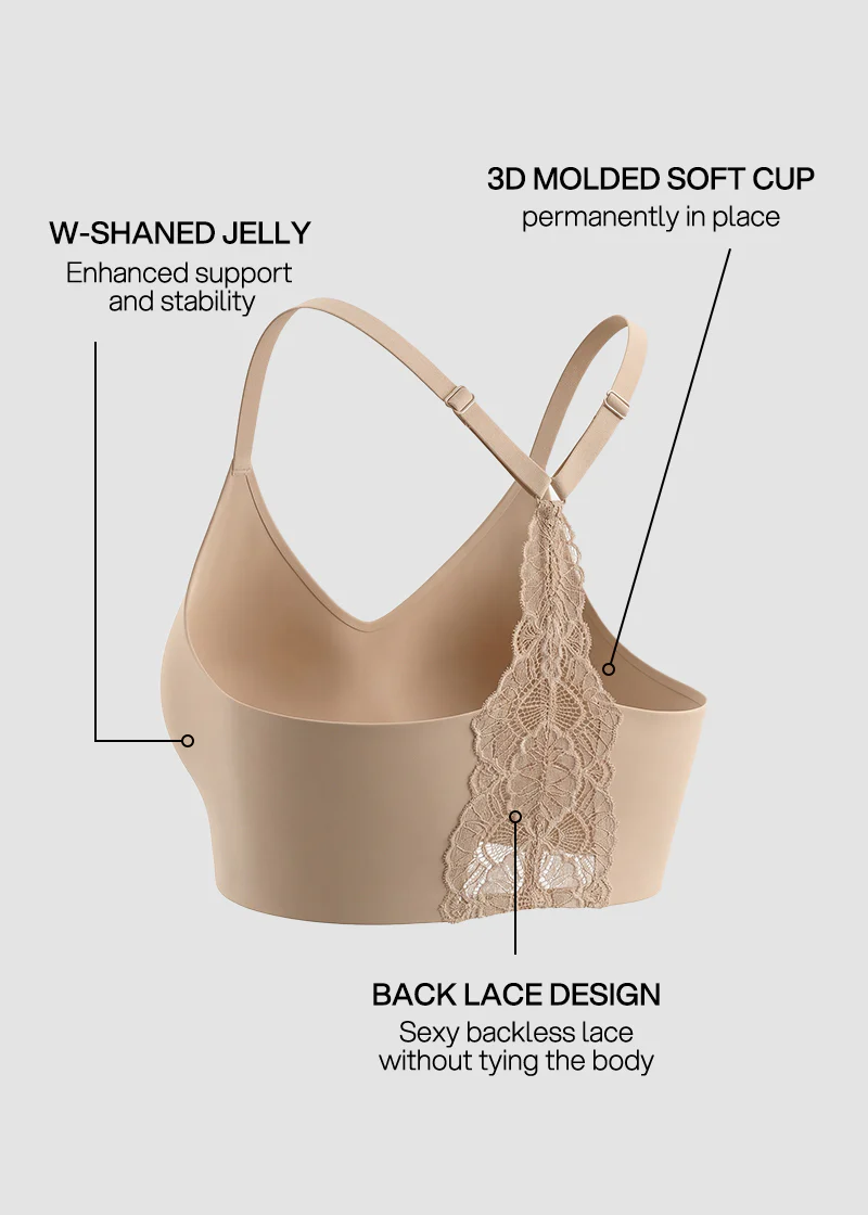 Seamless Backless Lace Bralette - Image 5