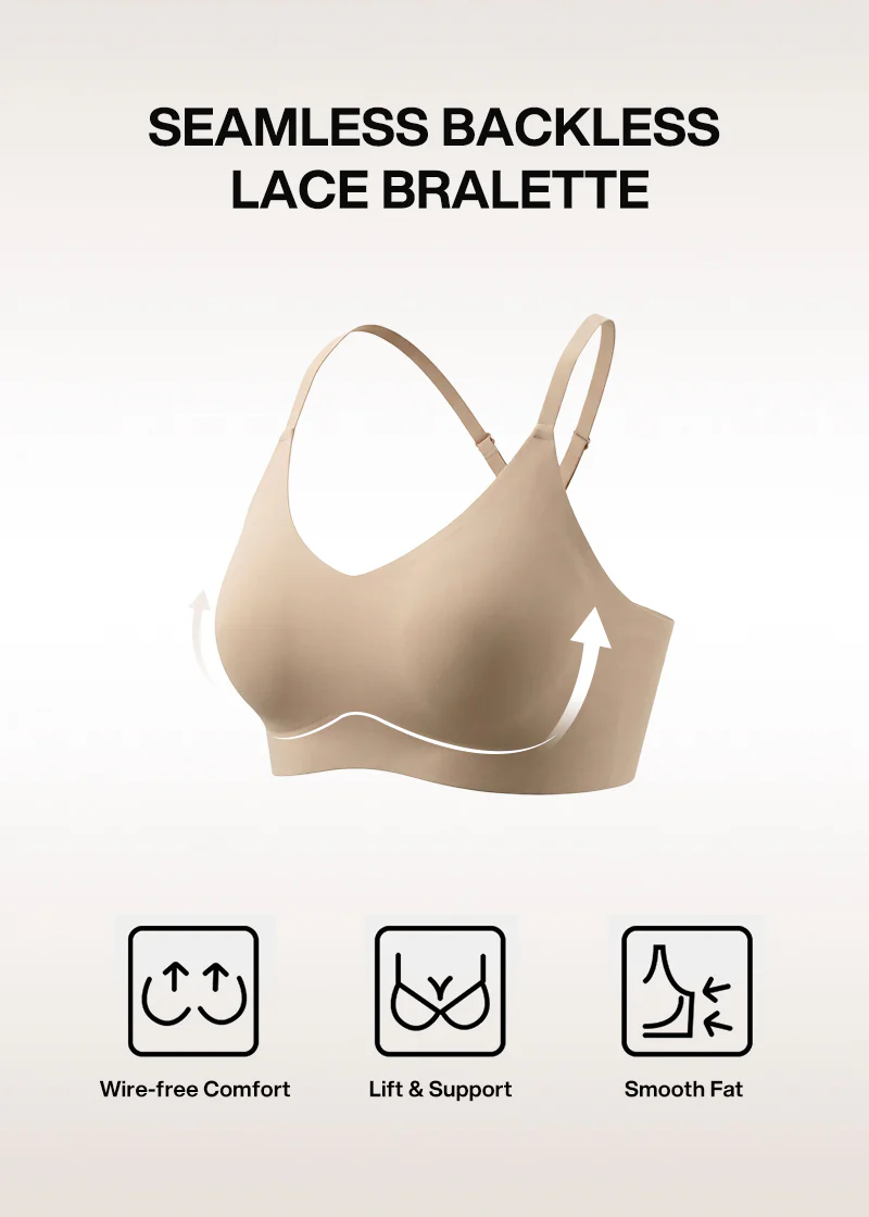 Seamless Backless Lace Bralette - Image 6