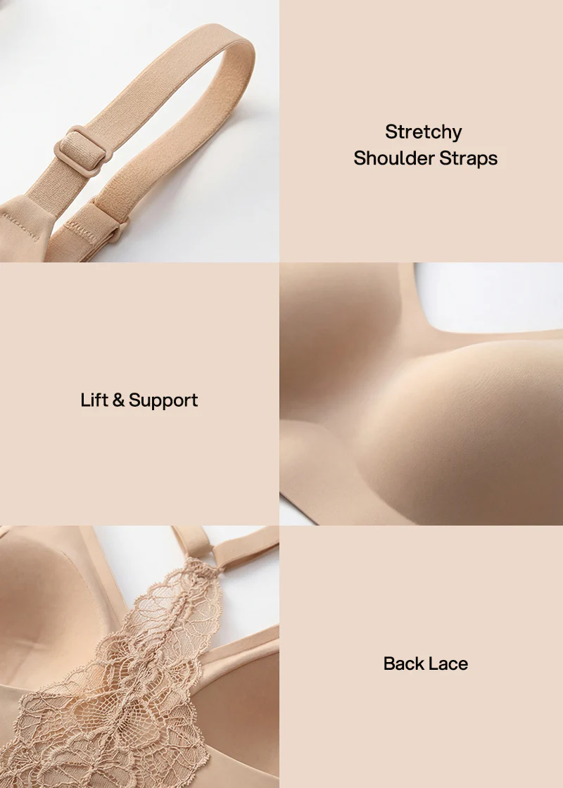 Seamless Backless Lace Bralette - Image 7