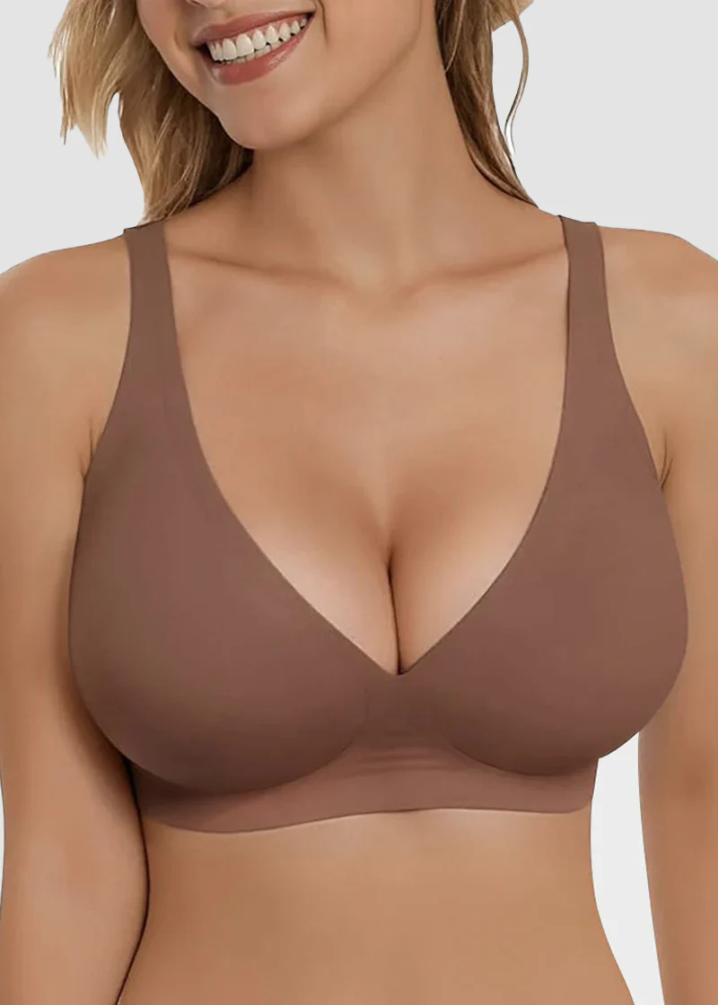 🔥Seamless Deep V Push-Up Wireless Jelly Bra - Image 9