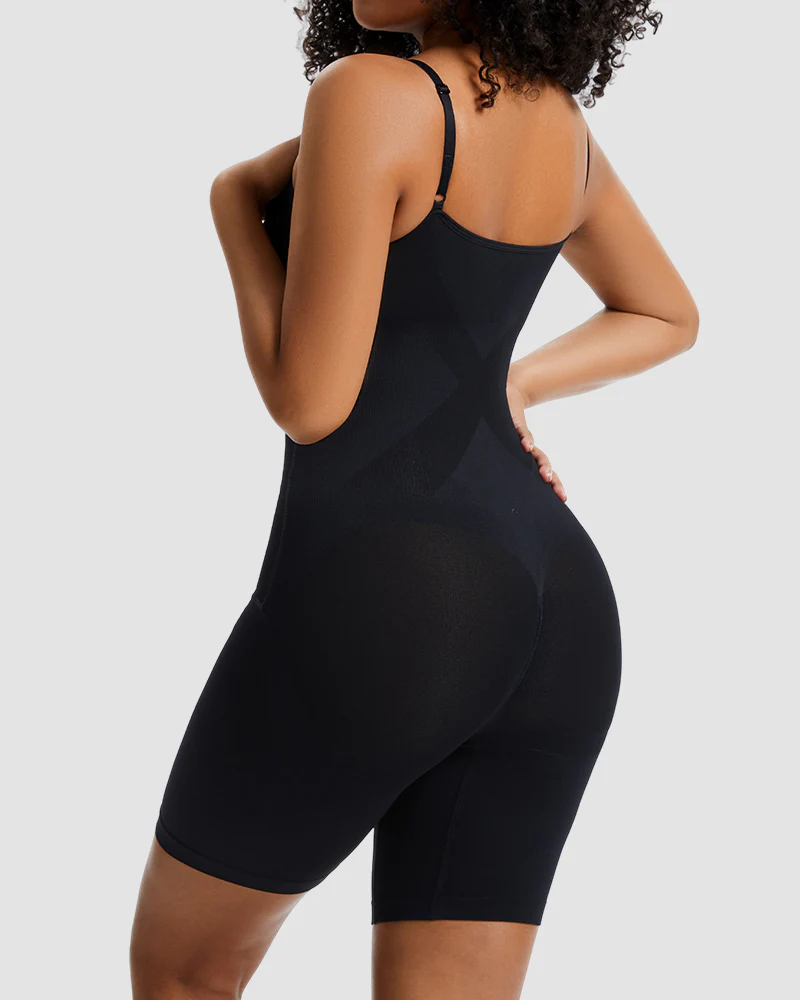 Seamless Double Compression Shaping Bodysuit - Image 5