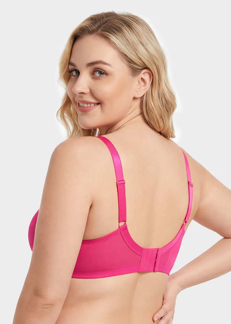 Seamless Mesh Unlined Underwire Bra - Image 9