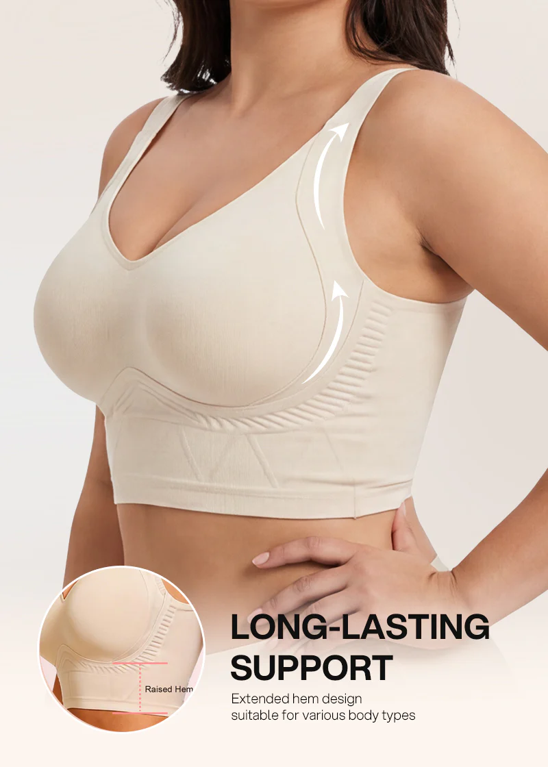 Seamless Wireless Support Bra - Image 11