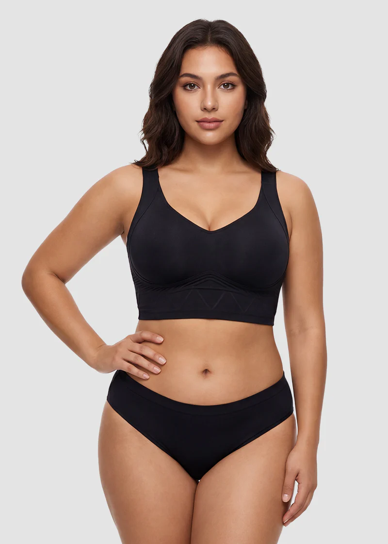 Seamless Wireless Support Bra - Image 4