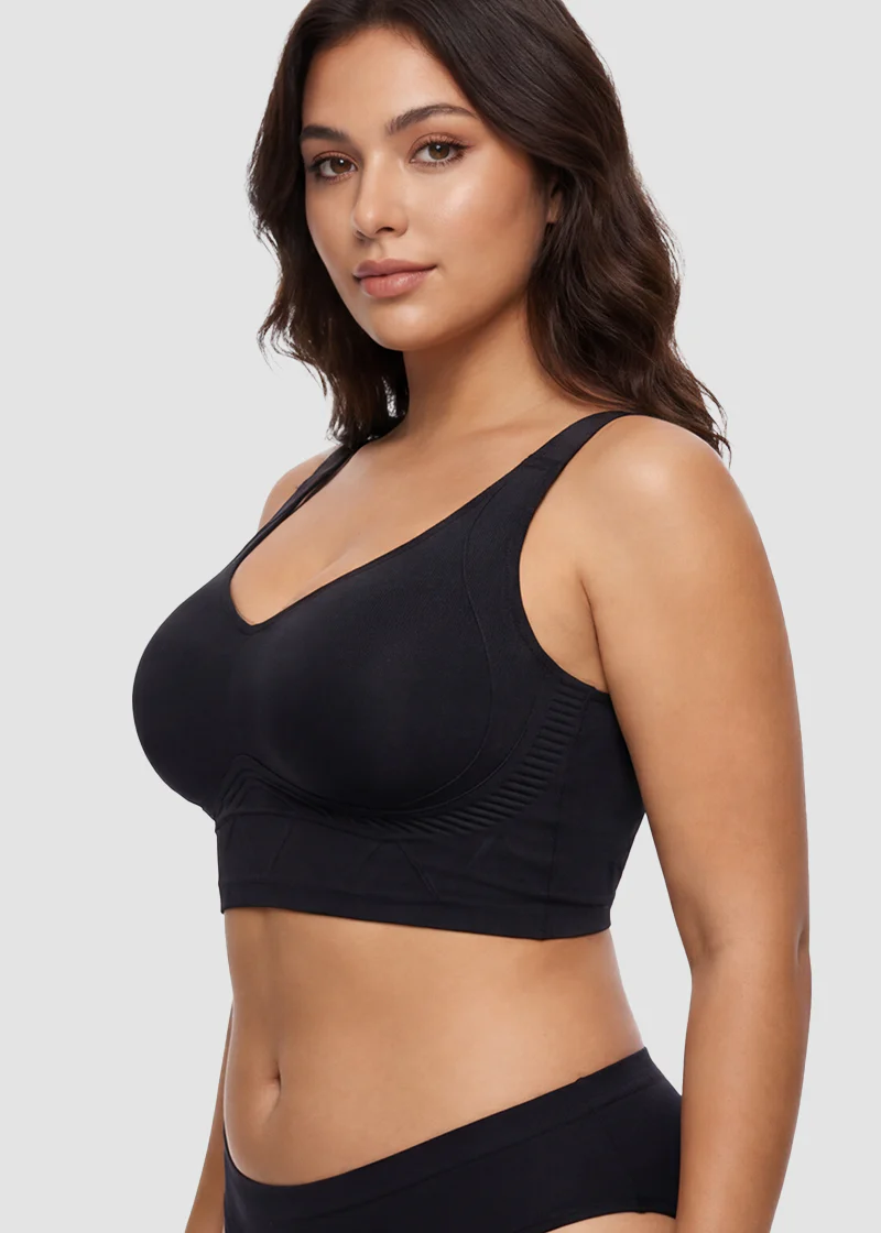 Seamless Wireless Support Bra - Image 5