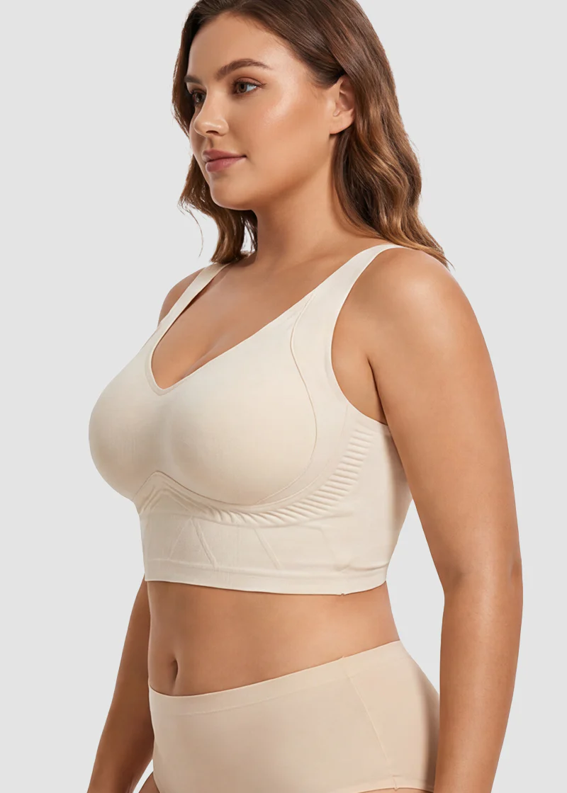 Seamless Wireless Support Bra - Image 8
