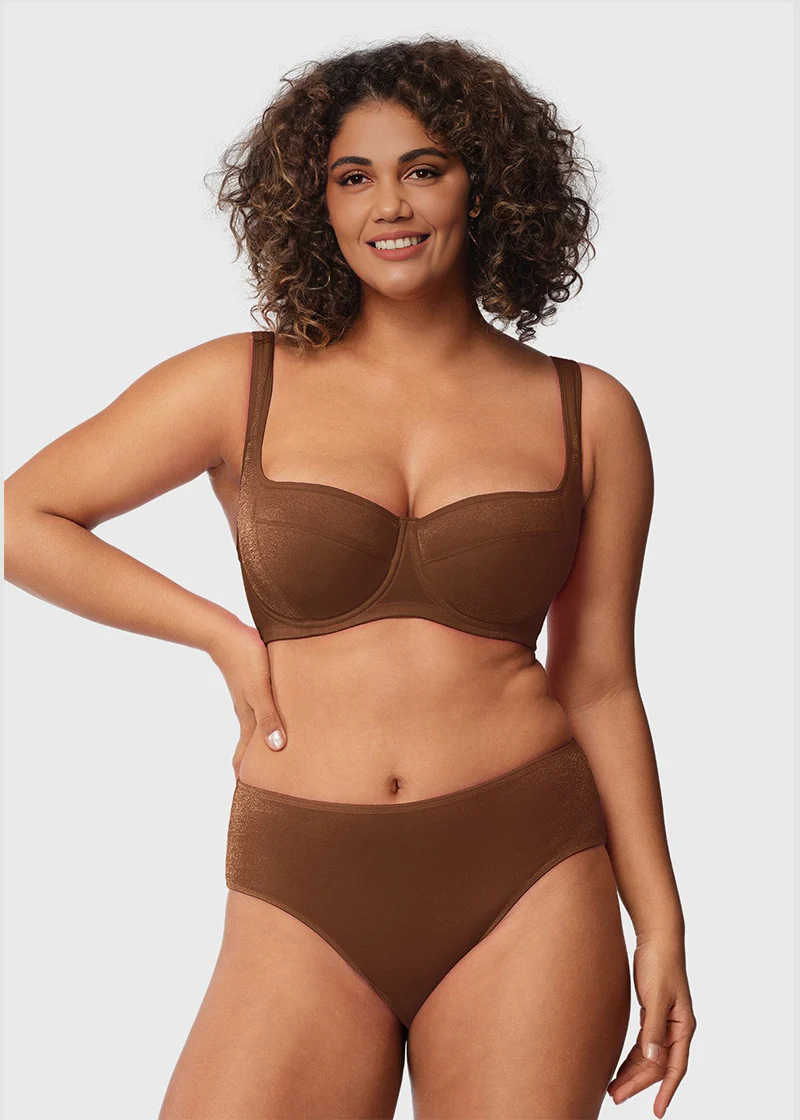 Shimmer Lightly Padded Balconette Bra - Image 11