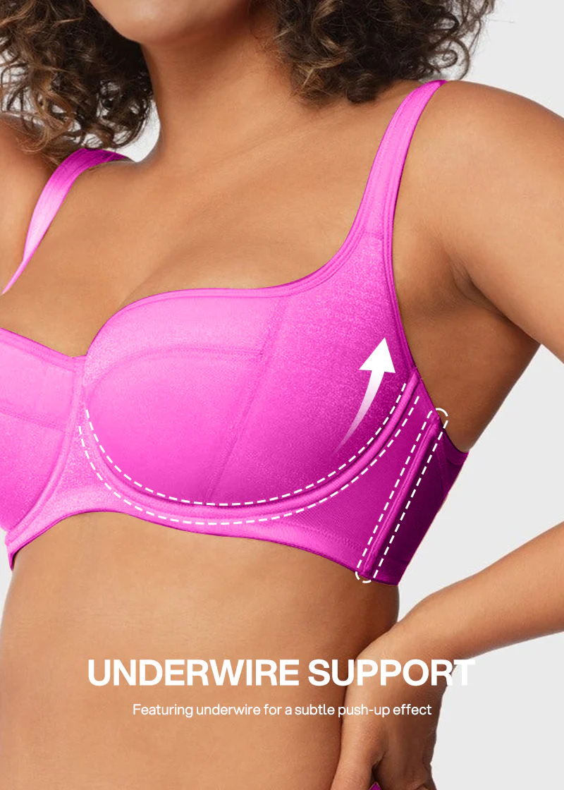 Shimmer Lightly Padded Balconette Bra - Image 3