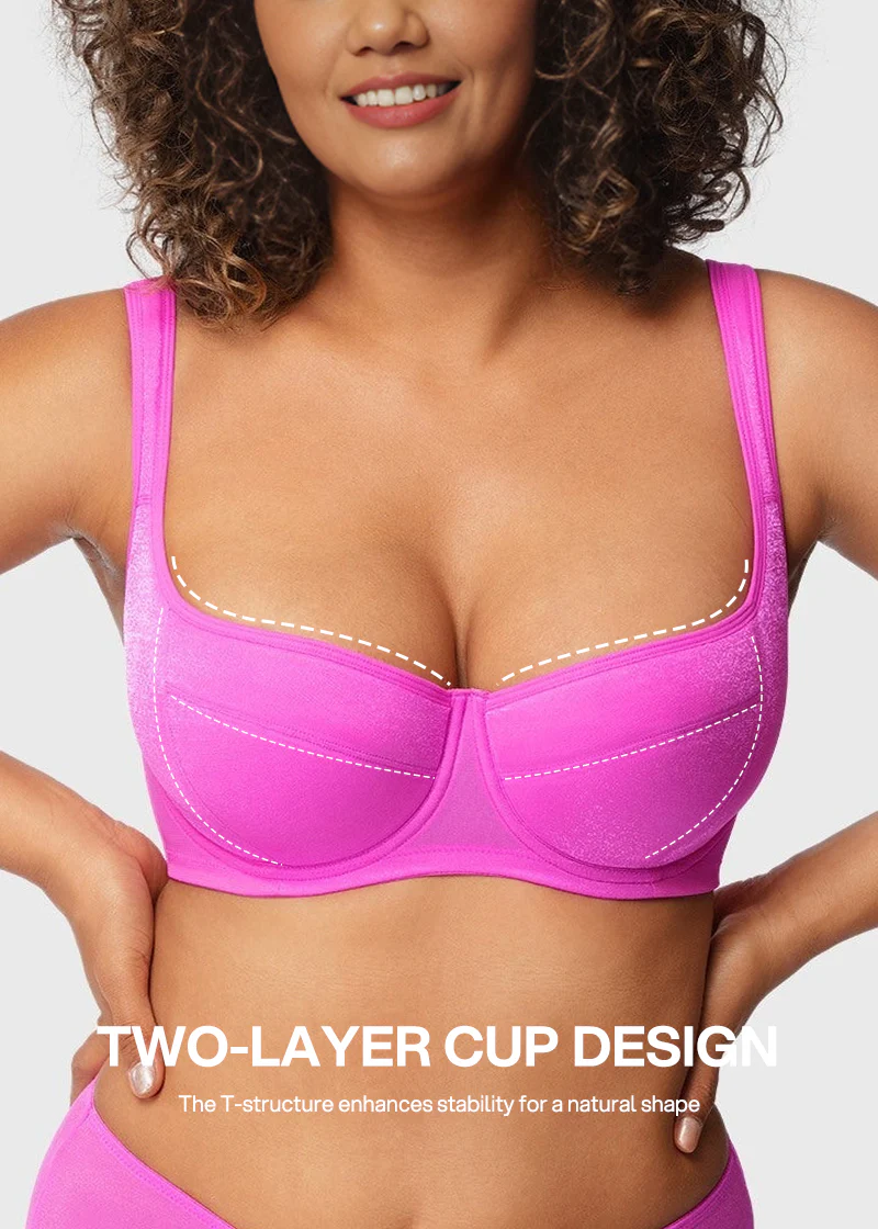 Shimmer Lightly Padded Balconette Bra - Image 4