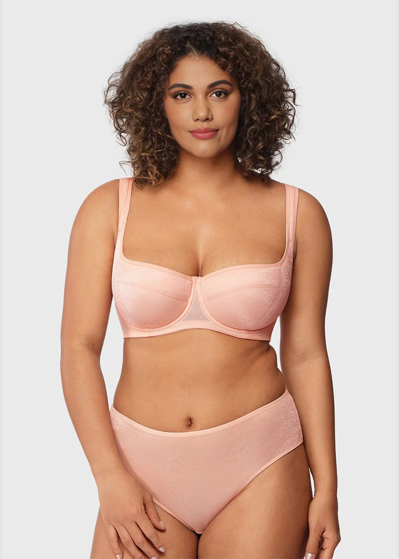 Shimmer Lightly Padded Balconette Bra - Image 6