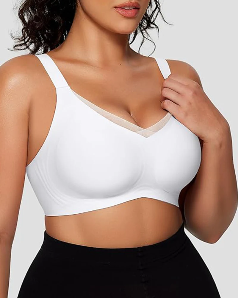 Smoothing Full Coverage Mesh Wireless Bra - Image 10