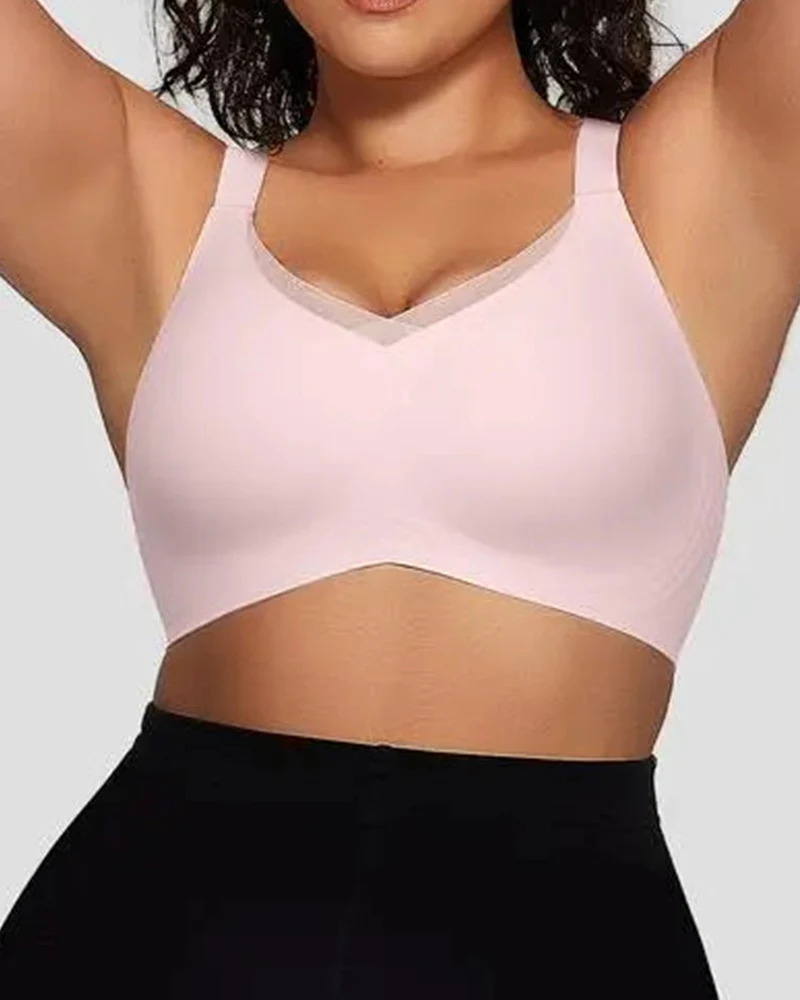 Smoothing Full Coverage Mesh Wireless Bra - Image 12