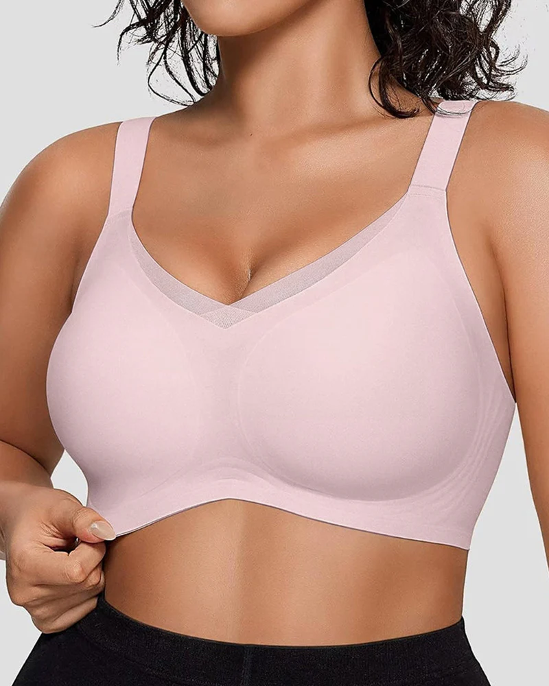 Smoothing Full Coverage Mesh Wireless Bra - Image 13