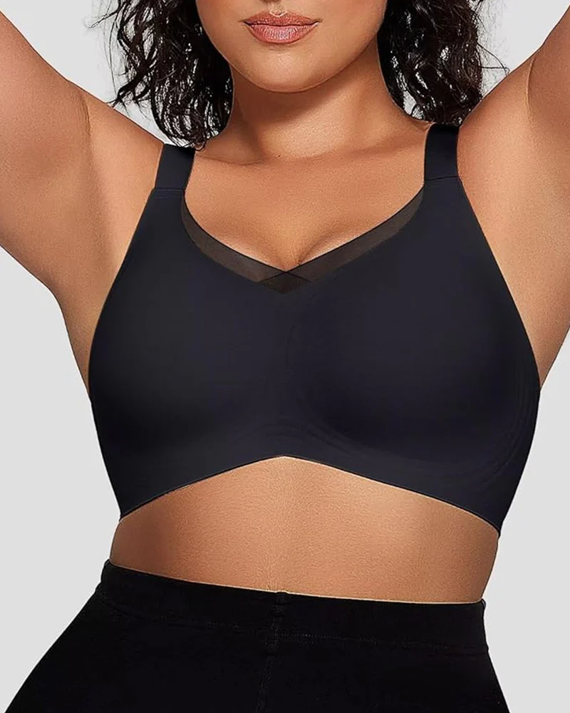 Smoothing Full Coverage Mesh Wireless Bra - Image 6