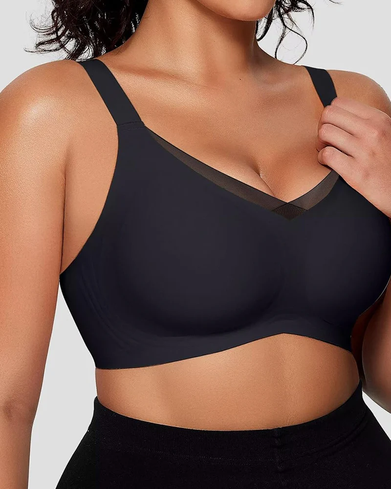 Smoothing Full Coverage Mesh Wireless Bra - Image 7