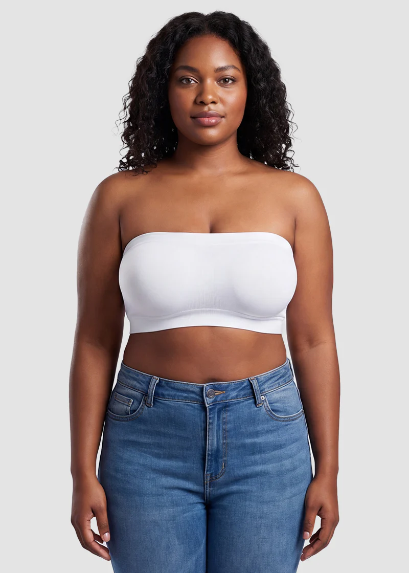 Stay‑Put Wireless Seamless Bandeau Bra - Image 11