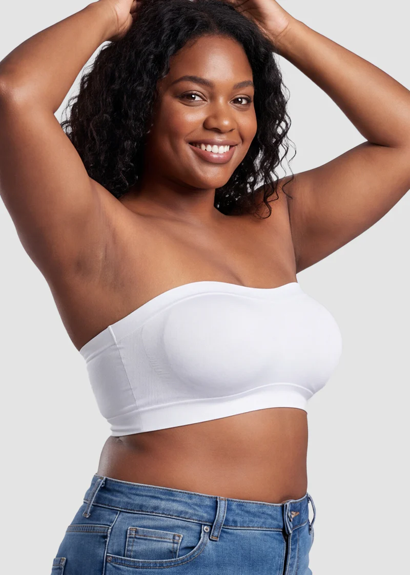 Stay‑Put Wireless Seamless Bandeau Bra - Image 12