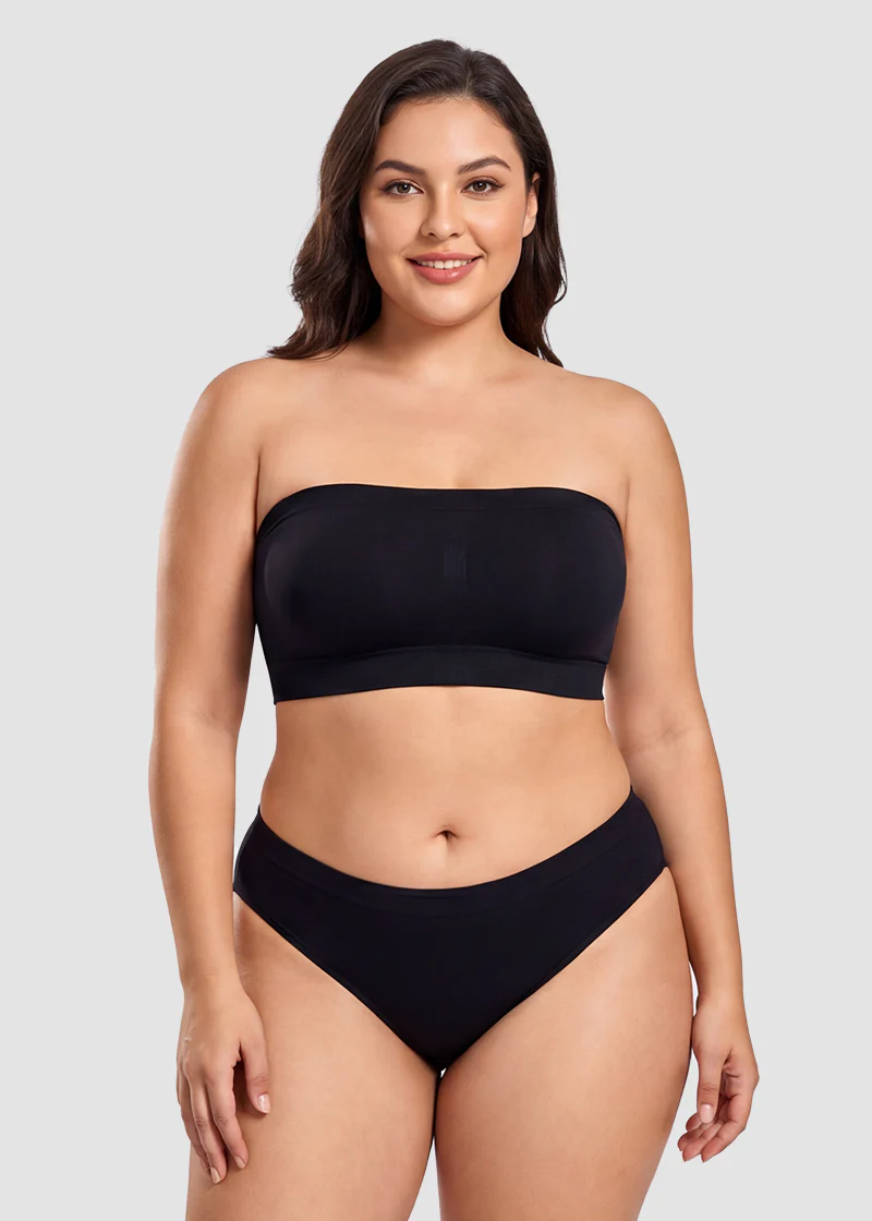 Stay‑Put Wireless Seamless Bandeau Bra - Image 14