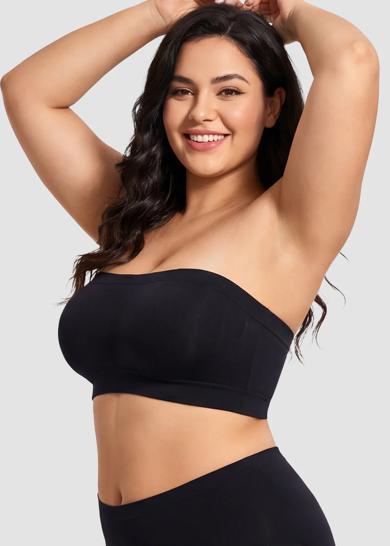Stay‑Put Wireless Seamless Bandeau Bra - Image 15